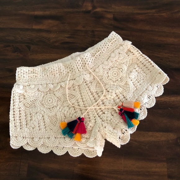 Surf Gypsy Crochet Swim Shorts - Picture 2 of 9